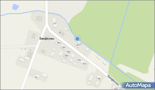 Świątkowo, Świątkowo, 101, mapa Świątkowo