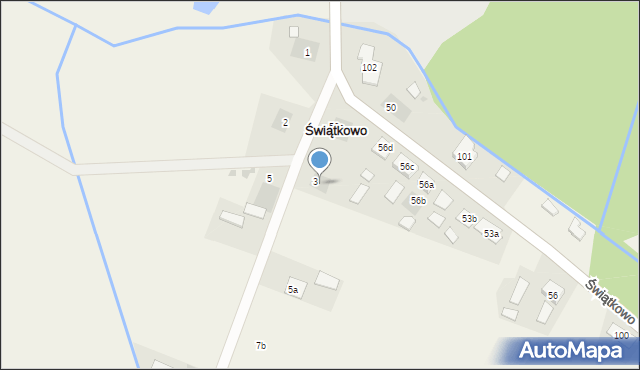 Świątkowo, Świątkowo, 3a, mapa Świątkowo