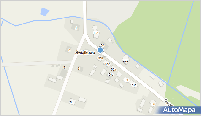 Świątkowo, Świątkowo, 56d, mapa Świątkowo