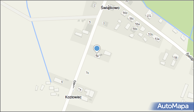 Świątkowo, Świątkowo, 5a, mapa Świątkowo