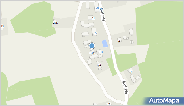 Świbinki, Świbinki, 23a, mapa Świbinki