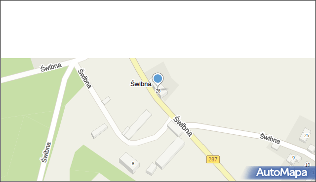 Świbna, Świbna, 26, mapa Świbna
