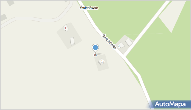 Świchowo, Świchówko, 1a, mapa Świchowo