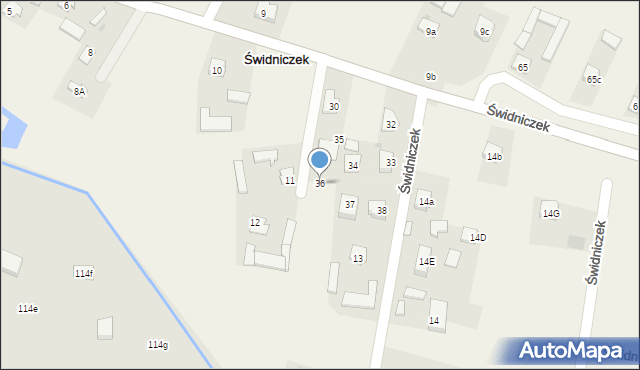 Świdniczek, Świdniczek, 36, mapa Świdniczek