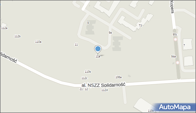 Świdnik, św. Brata Alberta, 11a, mapa Świdnika