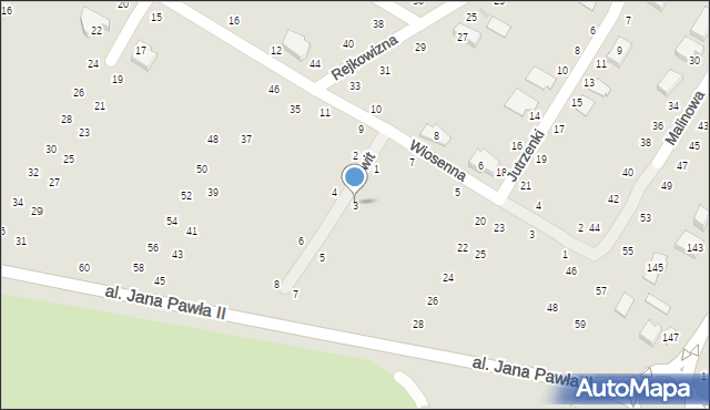 Świdnik, Świt, 3, mapa Świdnika