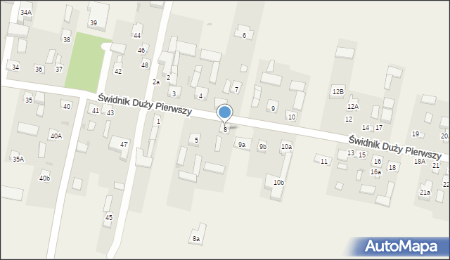 Świdnik Duży Pierwszy, Świdnik Duży Pierwszy, 8, mapa Świdnik Duży Pierwszy