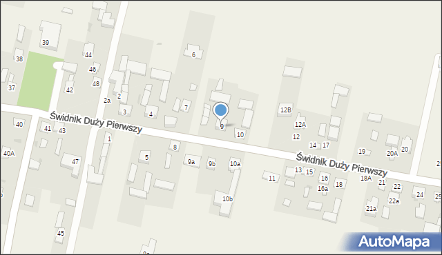 Świdnik Duży Pierwszy, Świdnik Duży Pierwszy, 9, mapa Świdnik Duży Pierwszy