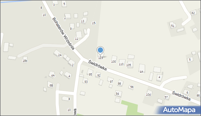 Świdrówka, Świdrówka, 123, mapa Świdrówka