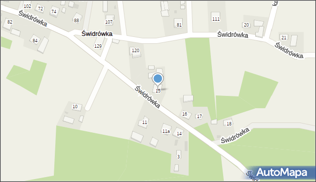 Świdrówka, Świdrówka, 15, mapa Świdrówka