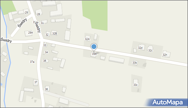 Świdry, Świdry, 33A, mapa Świdry