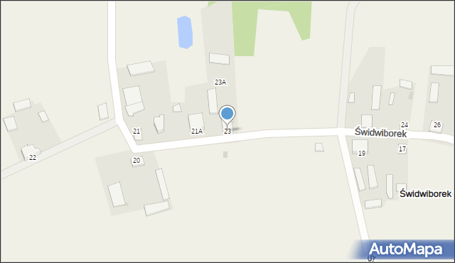 Świdwiborek, Świdwiborek, 23, mapa Świdwiborek