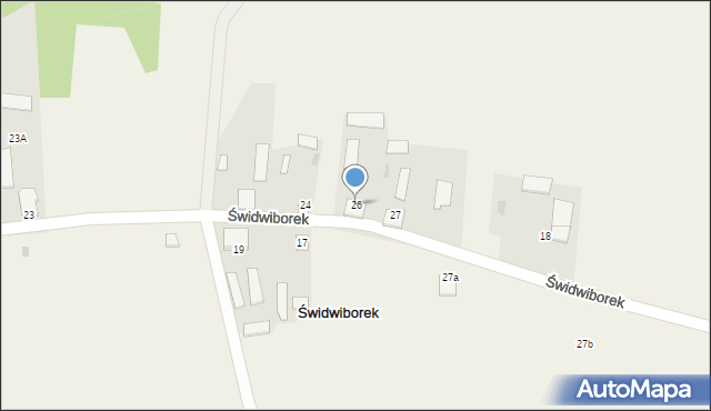 Świdwiborek, Świdwiborek, 26, mapa Świdwiborek