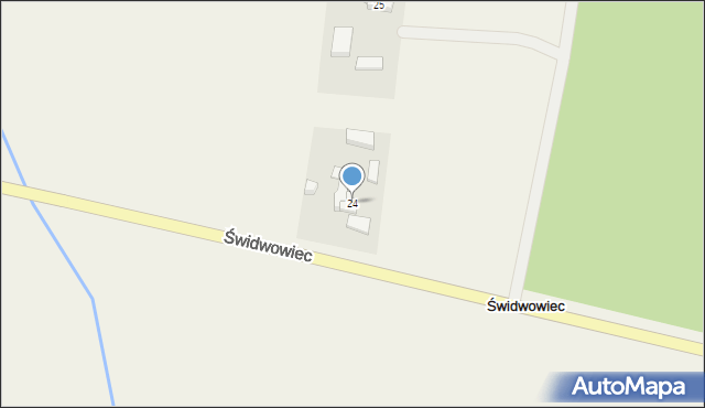 Świdwowiec, Świdwowiec, 24, mapa Świdwowiec
