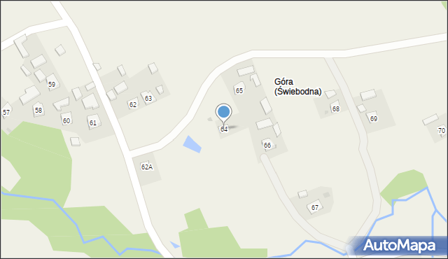 Świebodna, Świebodna, 64, mapa Świebodna