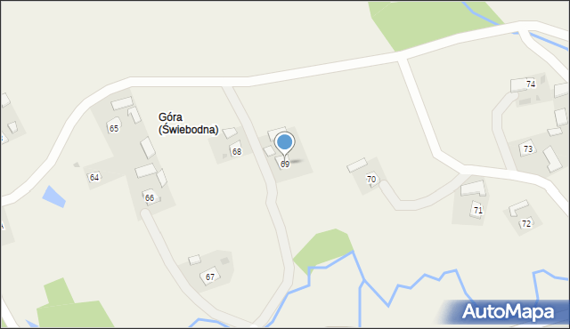 Świebodna, Świebodna, 69, mapa Świebodna
