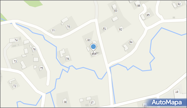 Świebodna, Świebodna, 80A, mapa Świebodna