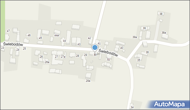 Świebodów, Świebodów, 30, mapa Świebodów