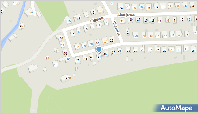 Świebodzice, Świerkowa, 41, mapa Świebodzice