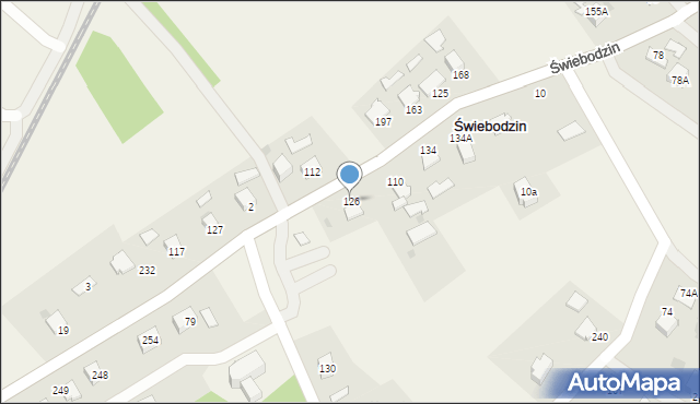 Świebodzin, Świebodzin, 126, mapa Świebodzin