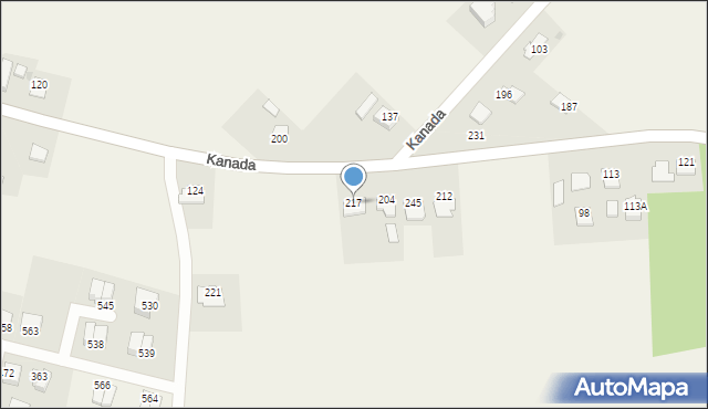 Świebodzin, Świebodzin, 217, mapa Świebodzin