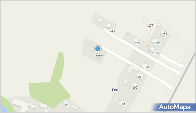 Świebodzin, Świebodzin, 223, mapa Świebodzin