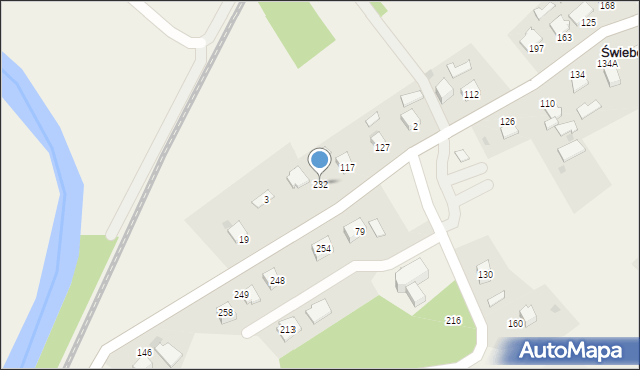 Świebodzin, Świebodzin, 232, mapa Świebodzin