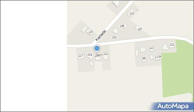 Świebodzin, Świebodzin, 245, mapa Świebodzin