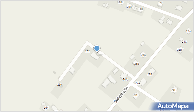 Świebodzin, Świebodzin, 264, mapa Świebodzin