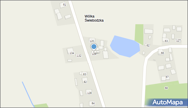 Świebodzin, Świebodzin, 129, mapa Świebodzin