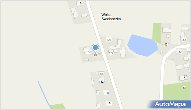 Świebodzin, Świebodzin, 132, mapa Świebodzin