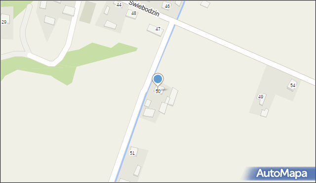 Świebodzin, Świebodzin, 50, mapa Świebodzin