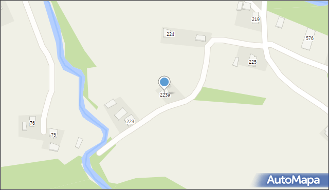 Święcany, Święcany, 223a, mapa Święcany