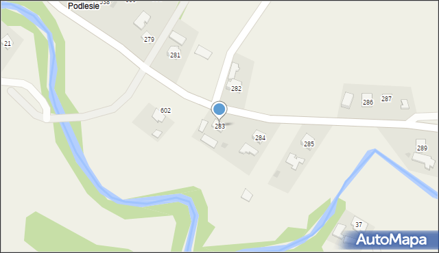 Święcany, Święcany, 283, mapa Święcany