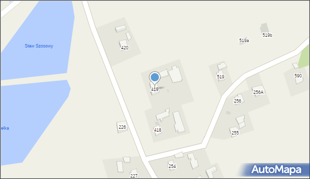 Święcany, Święcany, 419, mapa Święcany