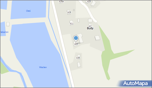 Święcany, Święcany, 426, mapa Święcany