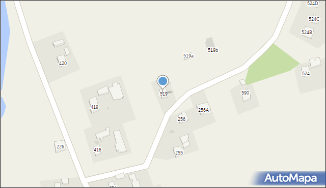 Święcany, Święcany, 519, mapa Święcany