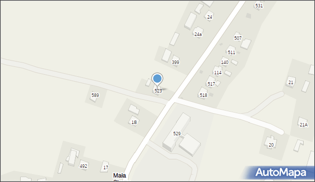 Święcany, Święcany, 523, mapa Święcany