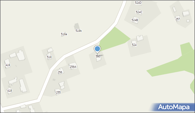 Święcany, Święcany, 590, mapa Święcany