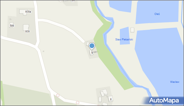 Święcany, Święcany, 9, mapa Święcany