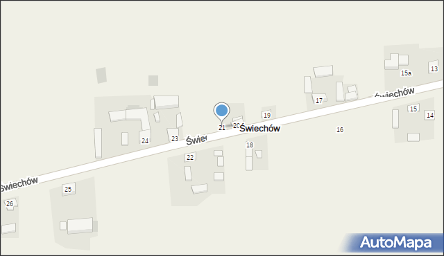 Świechów, Świechów, 21, mapa Świechów