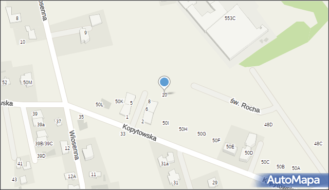 Święcice, św. Franciszka z Asyżu, 10, mapa Święcice