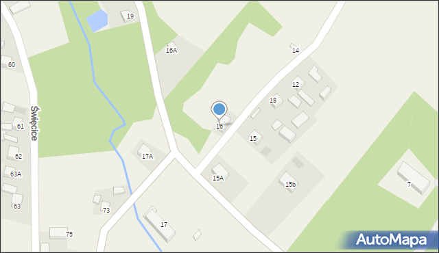 Święcice, Święcice, 16, mapa Święcice