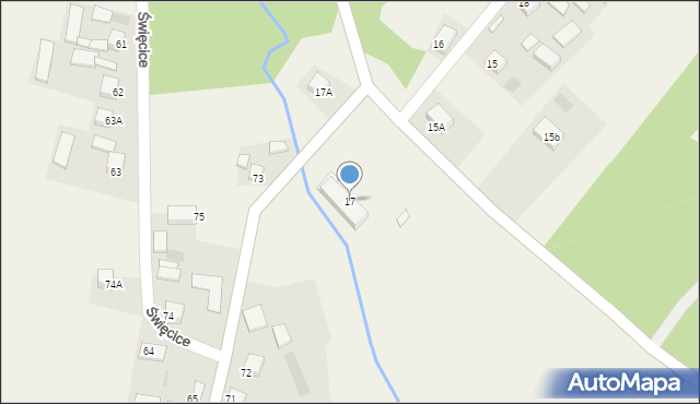 Święcice, Święcice, 17, mapa Święcice