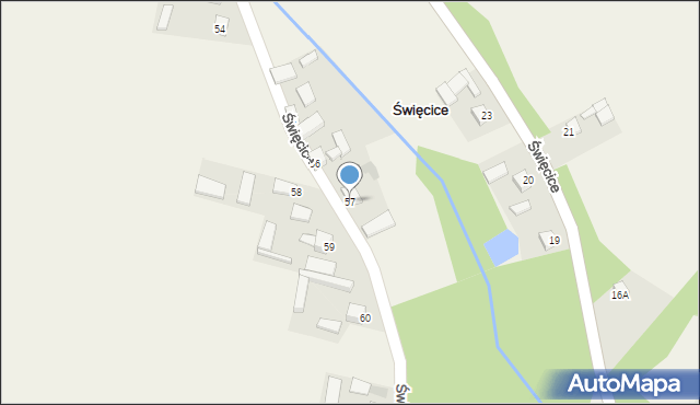 Święcice, Święcice, 57, mapa Święcice