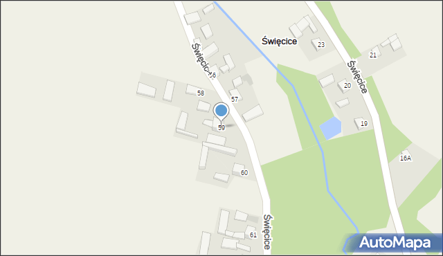 Święcice, Święcice, 59, mapa Święcice