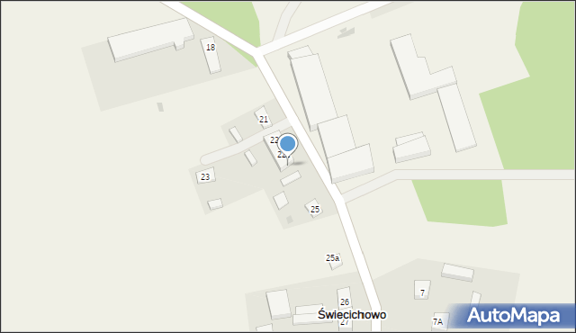 Świecichowo, Świecichowo, 22e, mapa Świecichowo