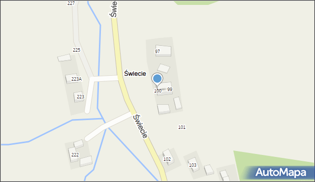 Świecie, Świecie, 100, mapa Świecie