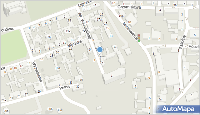 Świecie, św. Wincentego, 2, mapa Świecie