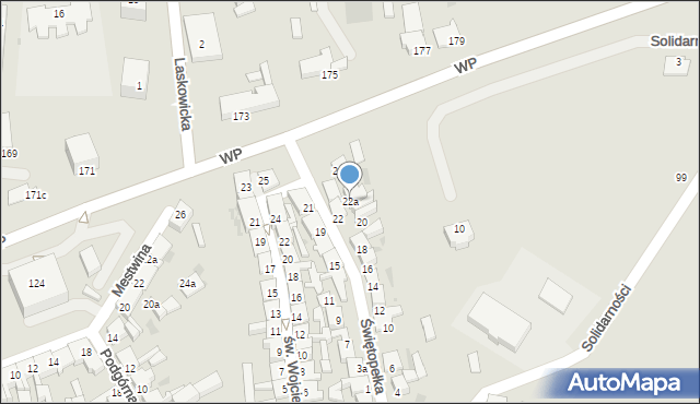 Świecie, Świętopełka, 22a, mapa Świecie